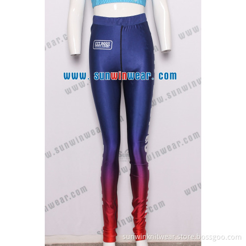 Oem manufactory custom super quality Oem service custom design sports legging girls stripe yoga pants
